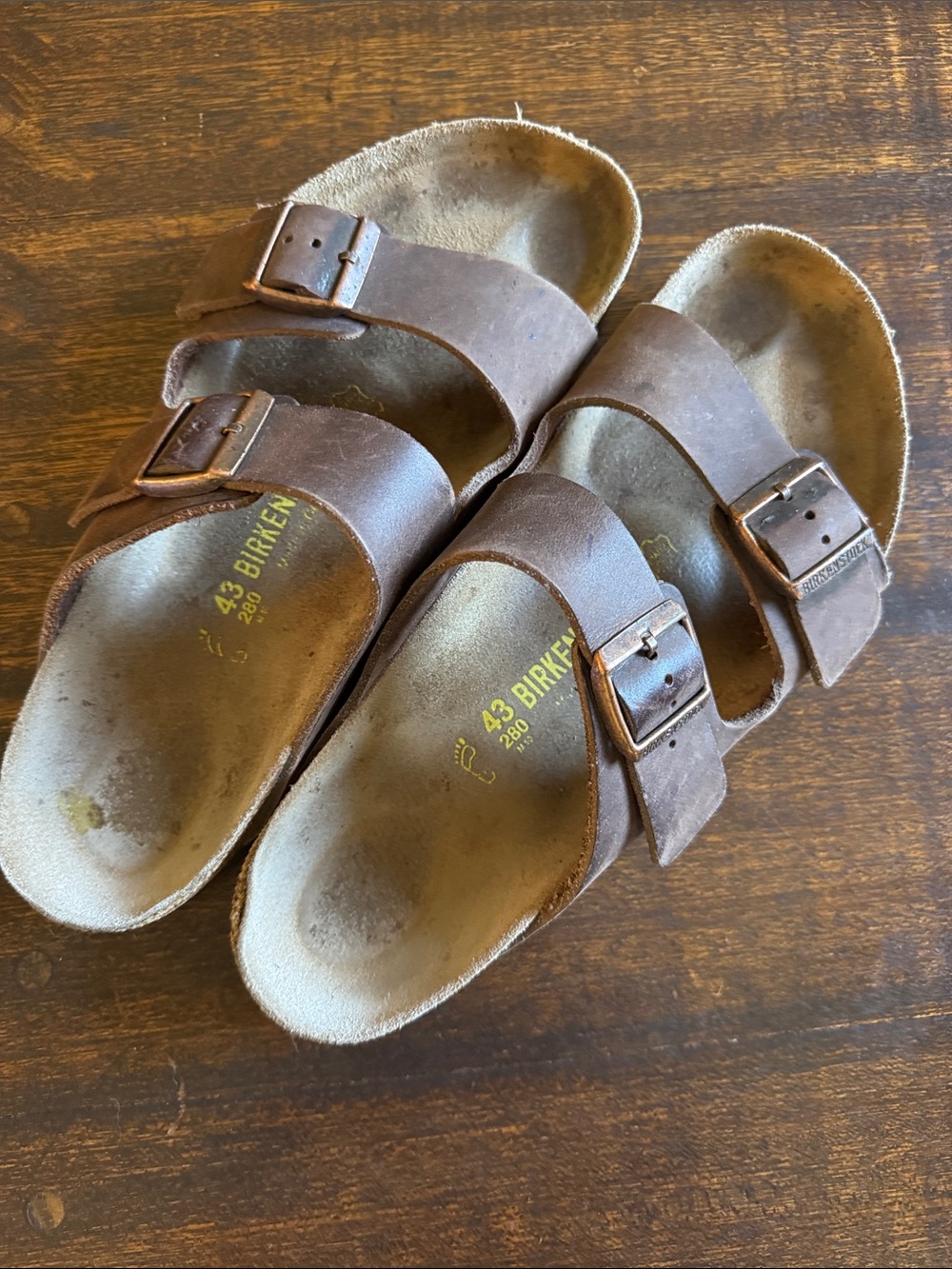 Birkenstock Arizona Brown Double Buckle Sandals